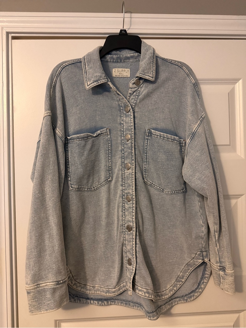 Z Supply Light Wash Denim Shirt Jacket